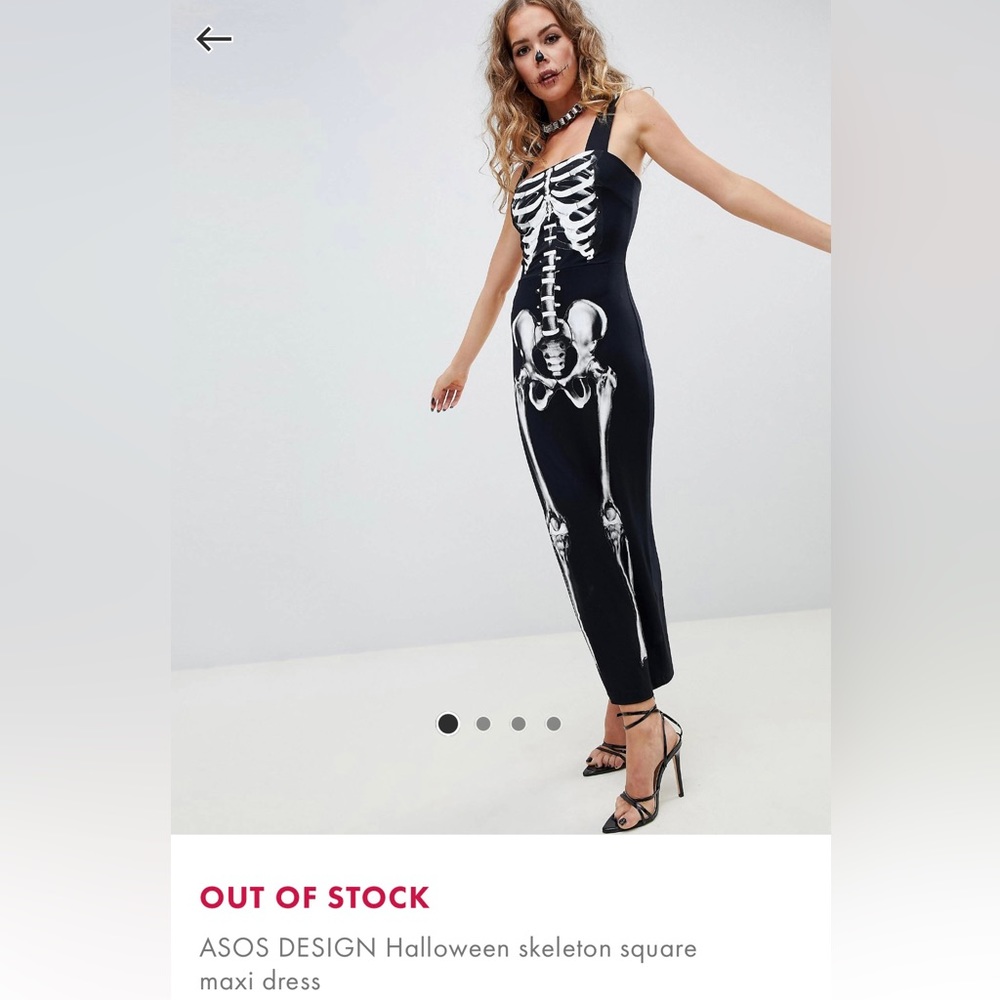 ASOS Halloween skeleton dress